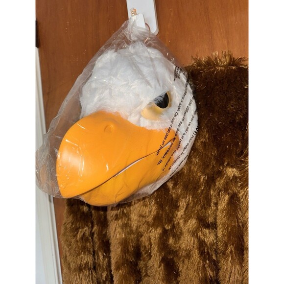 Eagle Maniac Mascot Animal Bird Dress Up Adult Costume USA Labor Day July 4th - Picture 8 of 14